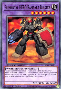 Elemental HERO Rampart Blaster [SGX1-ENA23] Common Yu-Gi-Oh!