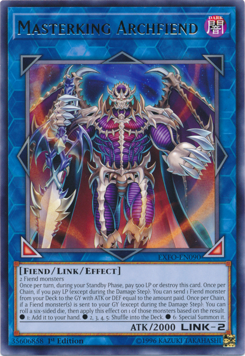 Masterking Archfiend [EXFO-EN090] Rare Yu-Gi-Oh!