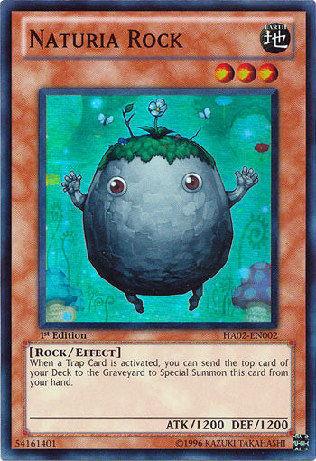 Naturia Rock [HA02-EN002] Super Rare Yu-Gi-Oh!