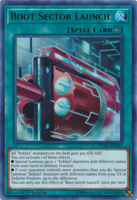 Boot Sector Launch [EXFO-EN053] Ultra Rare Yu-Gi-Oh!