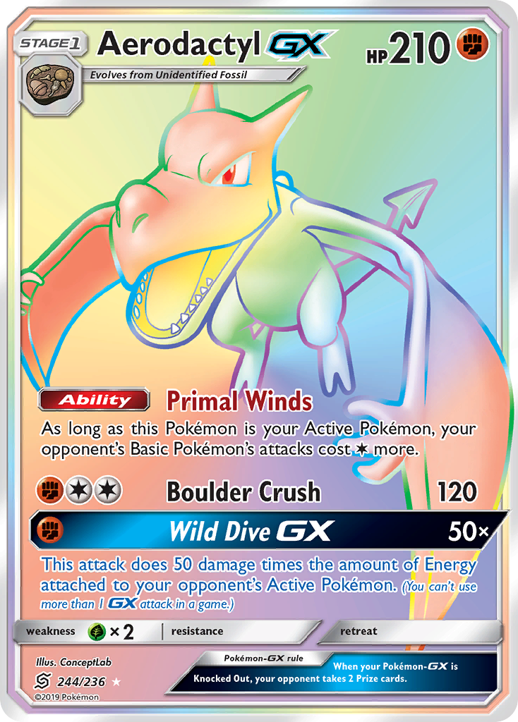 Aerodactyl GX (244/236) [Sun & Moon: Unified Minds] Pokémon