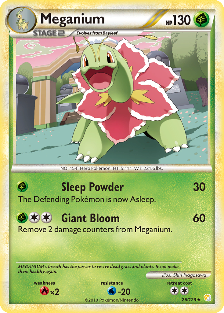 Meganium (26/123) [HeartGold & SoulSilver: Base Set] Pokémon