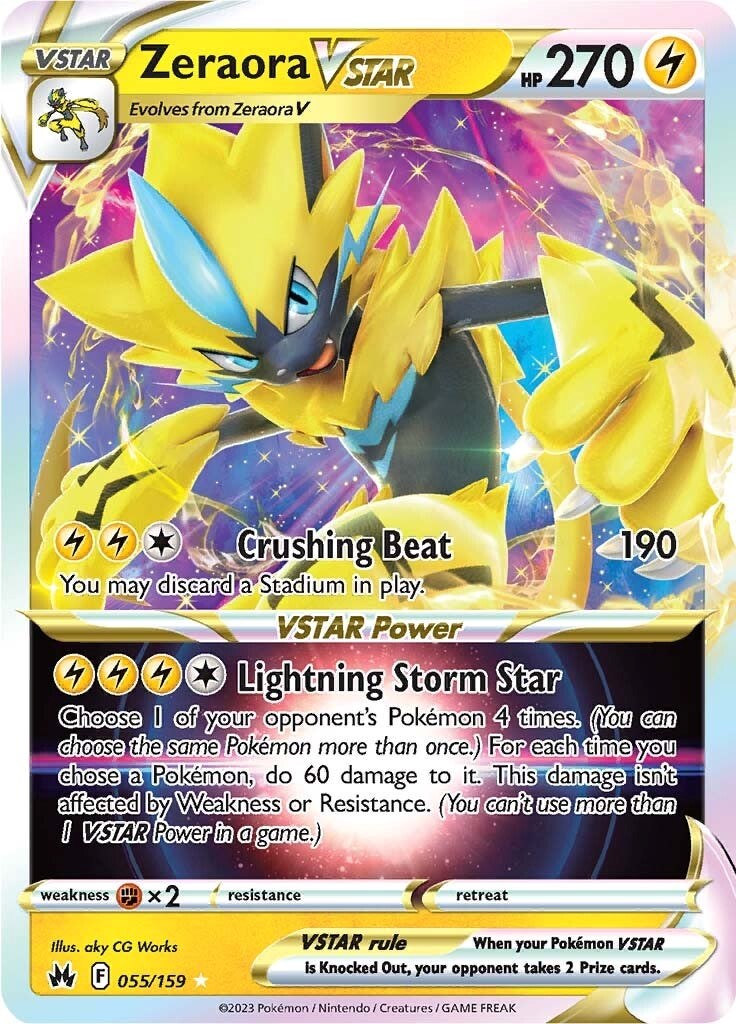 Zeraora VSTAR (055/159) [Sword & Shield: Crown Zenith] Pokémon