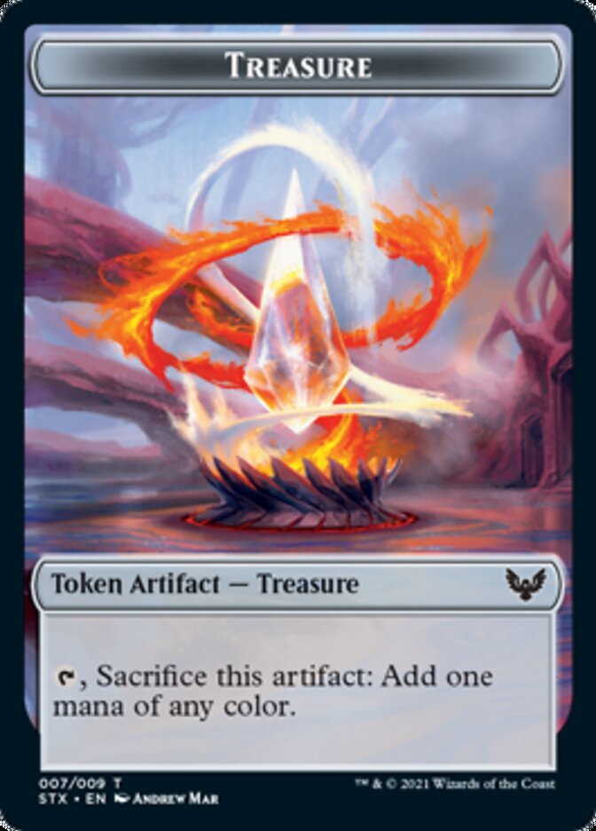 Treasure Token [Strixhaven: School of Mages Tokens] Magic: The Gathering