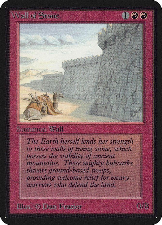 Wall of Stone [Alpha Edition] Magic: The Gathering