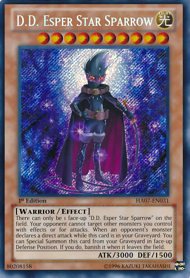D.D. Esper Star Sparrow [HA07-EN031] Secret Rare Yu-Gi-Oh!