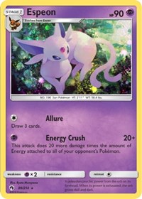 Espeon (89/214) (Cosmos Holo) (Blister Exclusive) [Sun & Moon: Lost Thunder] Pokémon
