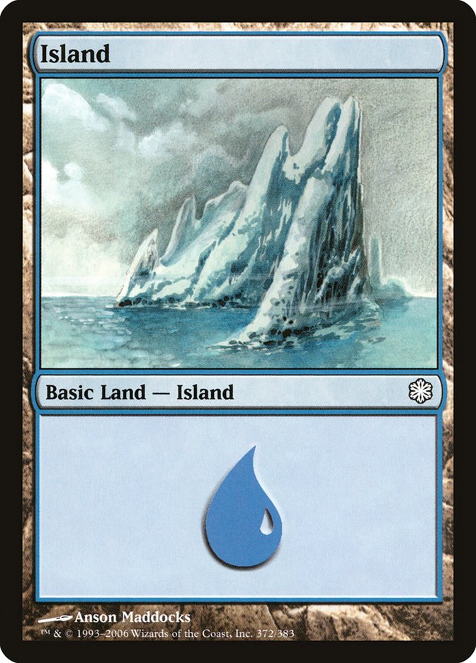 Island (372) [Coldsnap Theme Decks] Magic: The Gathering
