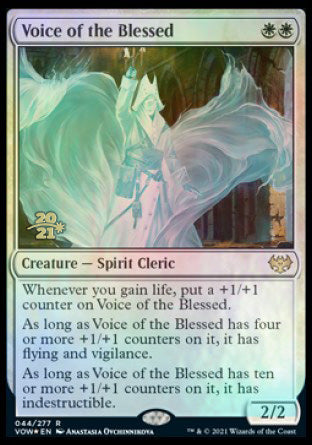 Voice of the Blessed [Innistrad: Crimson Vow Prerelease Promos] Magic: The Gathering