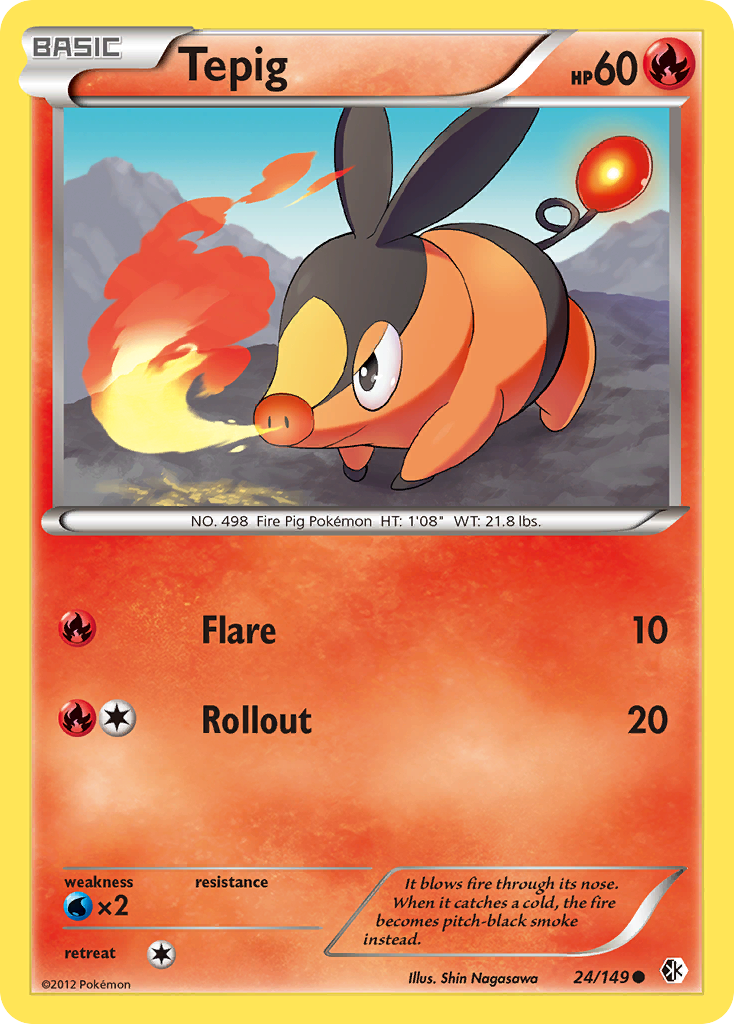 Tepig (24/149) [Black & White: Boundaries Crossed] Pokémon