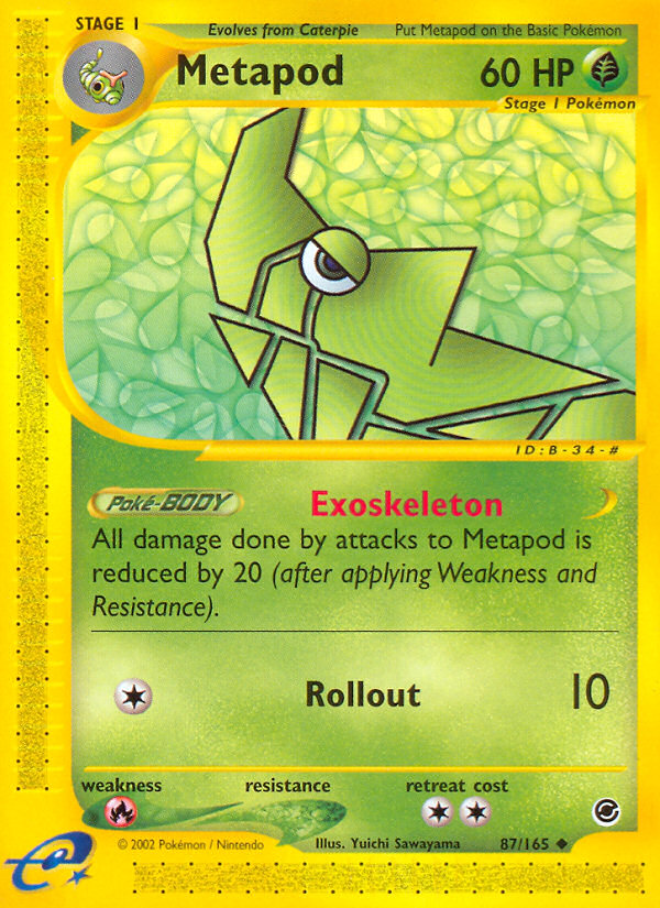 Metapod (87/165) [Expedition: Base Set] Pokémon