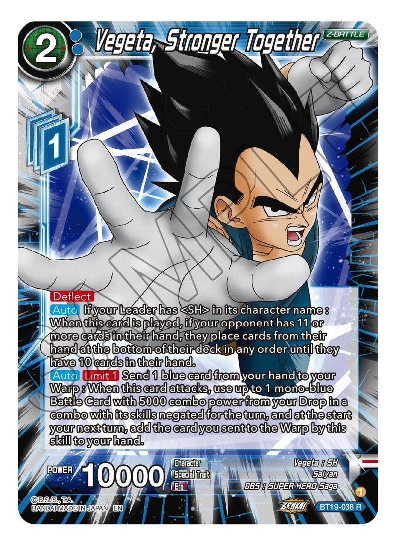 Vegeta, Stronger Together (BT19-038) [Fighter's Ambition] Dragon Ball Super