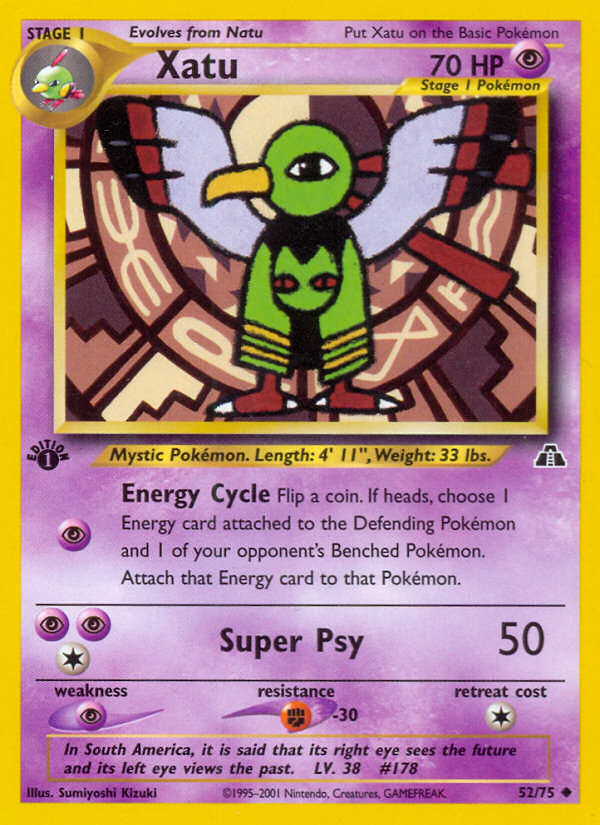 Xatu (52/75) [Neo Discovery 1st Edition] Pokémon