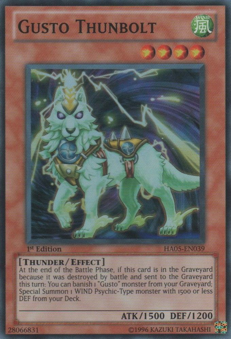 Gusto Thunbolt [HA05-EN039] Super Rare Yu-Gi-Oh!