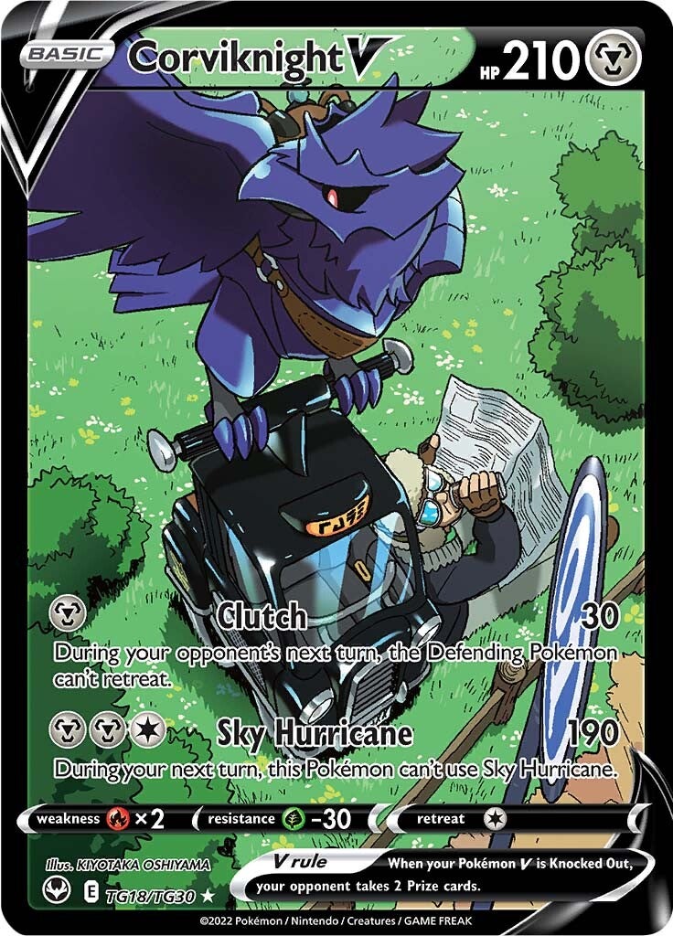 Corviknight V (TG18/TG30) [Sword & Shield: Silver Tempest] Pokémon