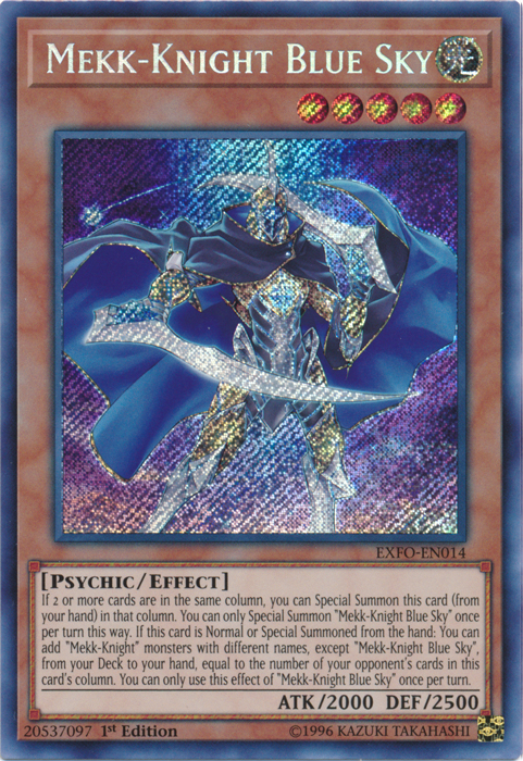 Mekk-Knight Blue Sky [EXFO-EN014] Secret Rare Yu-Gi-Oh!