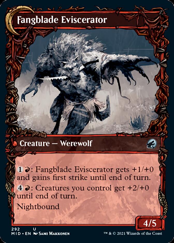 Fangblade Brigand // Fangblade Eviscerator (Showcase Equinox) [Innistrad: Midnight Hunt] Magic: The Gathering