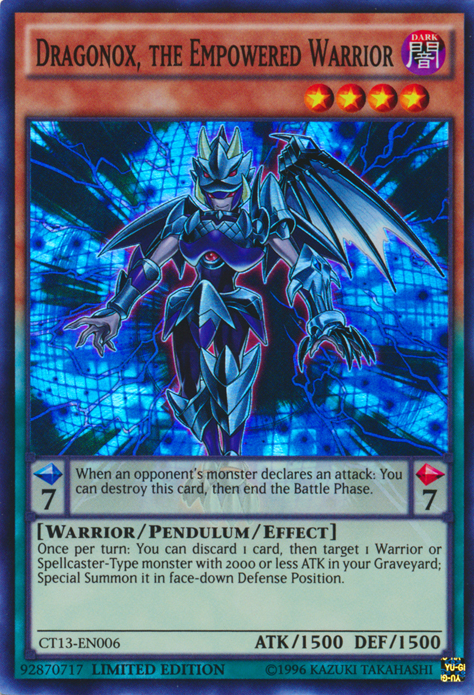 Dragonox, the Empowered Warrior [CT13-EN006] Super Rare Yu-Gi-Oh!