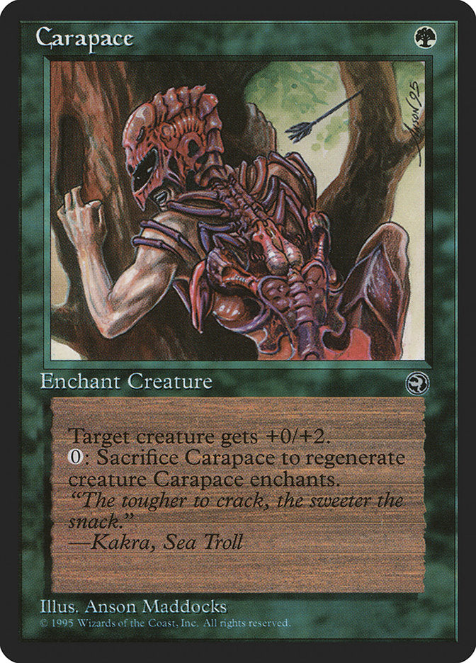 Carapace (Kakra Flavor Text) [Homelands] Magic: The Gathering