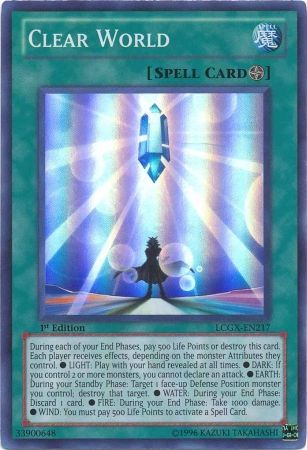 Clear World [LCGX-EN217] Super Rare Yu-Gi-Oh!