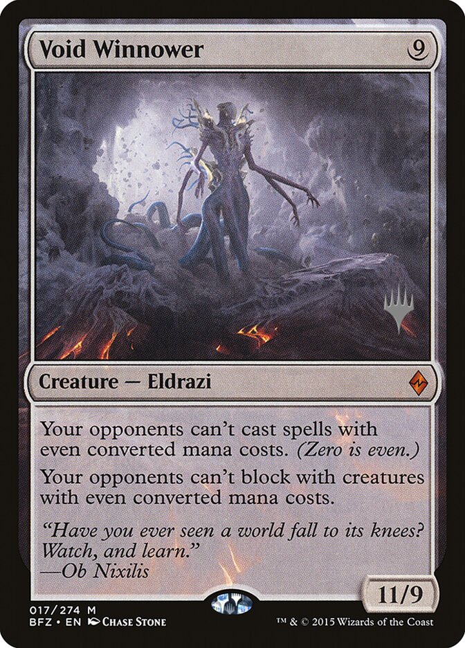 Void Winnower (Promo Pack) [Battle for Zendikar Promos] Magic: The Gathering
