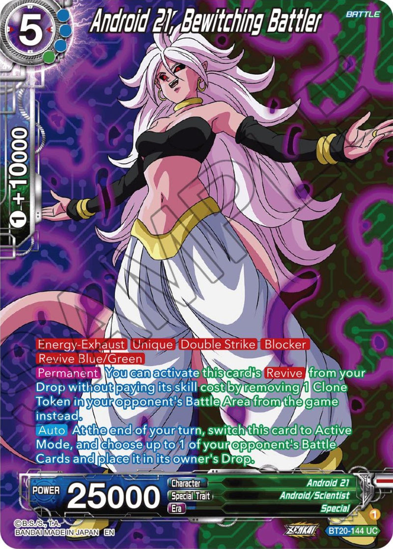 Android 21, Bewitching Battler (Silver Foil) (BT20-144) [Power Absorbed] Dragon Ball Super