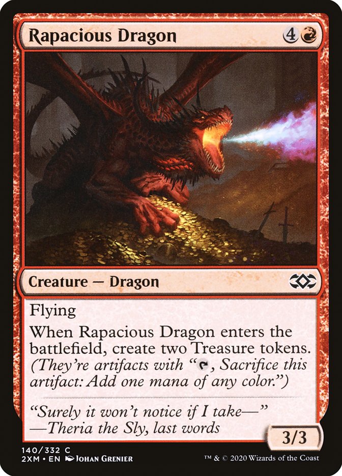Rapacious Dragon [Double Masters] Magic: The Gathering