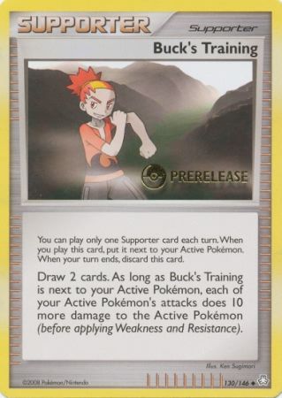 Bucks Training (130/146) (Prerelease Promo) [Diamond & Pearl: Legends Awakened] Pokémon