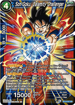 Son Goku, Calamity Challenger (BT14-037) [Cross Spirits] Dragon Ball Super