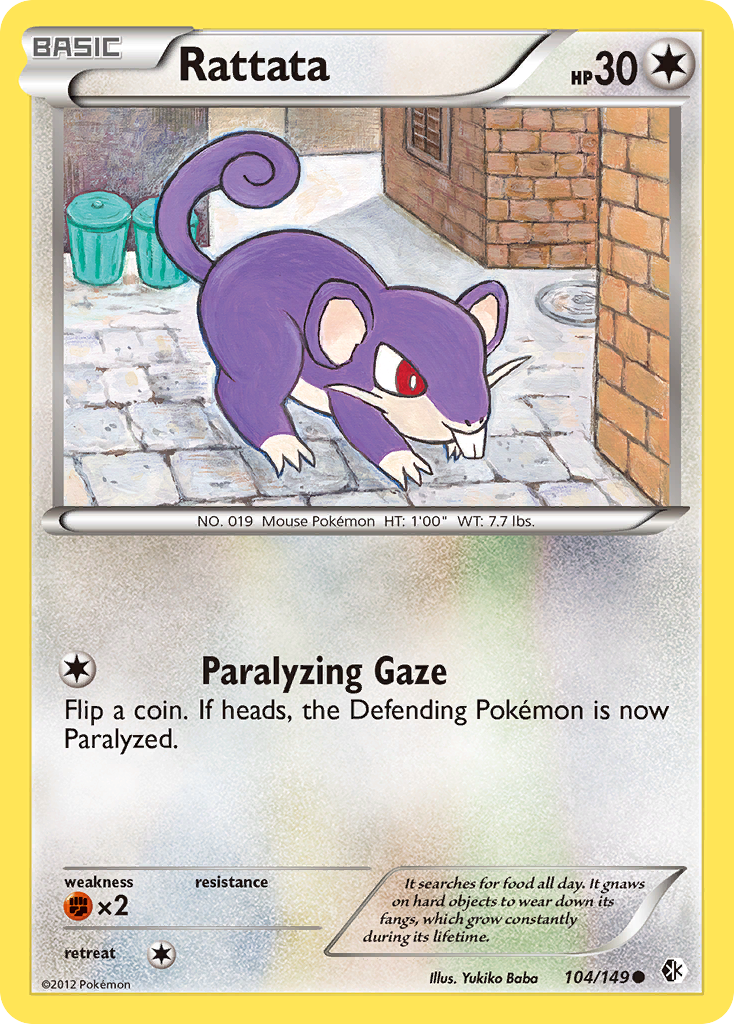 Rattata (104/149) [Black & White: Boundaries Crossed] Pokémon