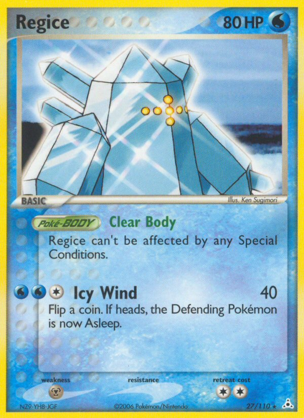 Regice (27/110) [EX: Holon Phantoms] Pokémon