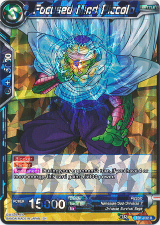 Focused Mind Piccolo (Shatterfoil) (TB1-032) [Dragon Brawl] Dragon Ball Super