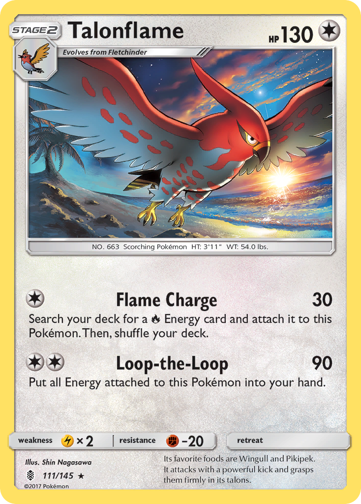 Talonflame (111/145) [Sun & Moon: Guardians Rising] Pokémon