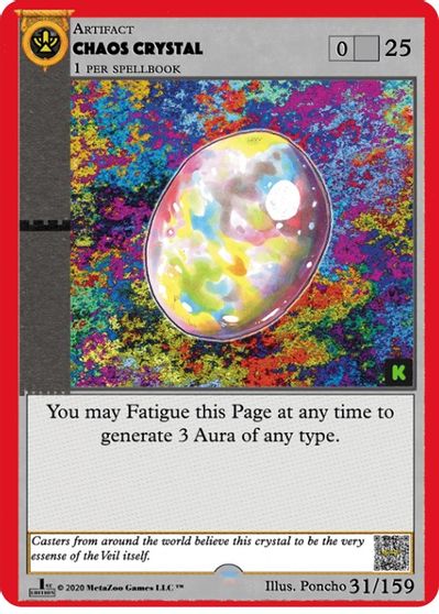 Chaos Crystal [Cryptid Nation: Kickstarter Edition] Metazoo