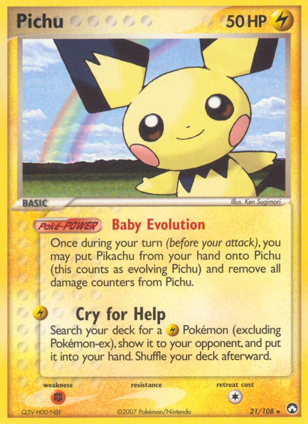 Pichu (21/108) [EX: Power Keepers] Pokémon