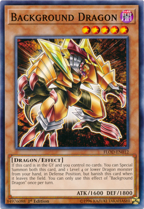 Background Dragon [FLOD-EN012] Common Yu-Gi-Oh!