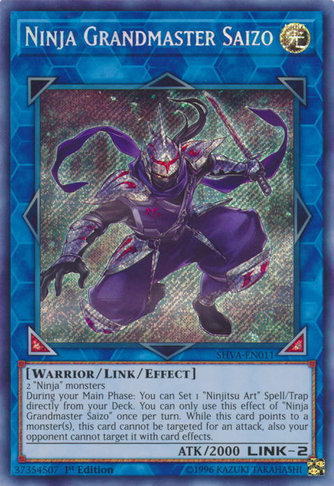 Ninja Grandmaster Saizo [SHVA-EN011] Secret Rare Yu-Gi-Oh!