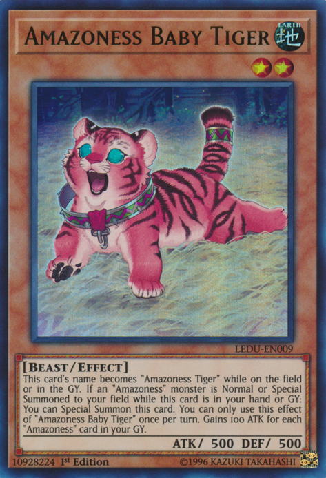 Amazoness Baby Tiger [LEDU-EN009] Ultra Rare Yu-Gi-Oh!