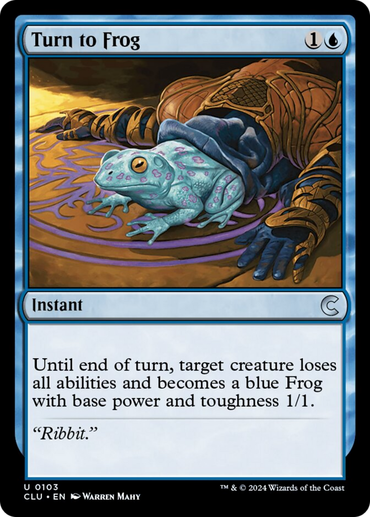 Turn to Frog [Ravnica: Clue Edition] Magic: The Gathering