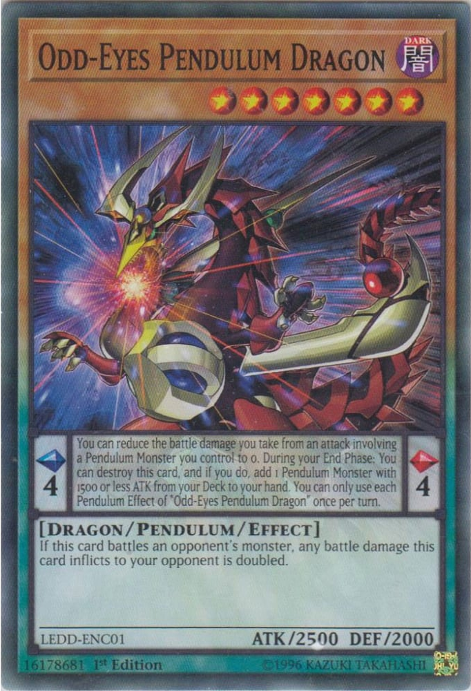 Odd-Eyes Pendulum Dragon [LEDD-ENC01] Common Yu-Gi-Oh!