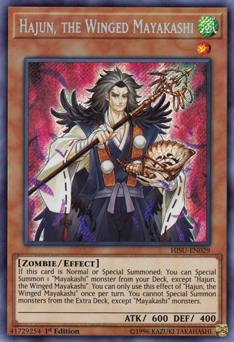 Hajun, the Winged Mayakashi [HISU-EN029] Secret Rare Yu-Gi-Oh!