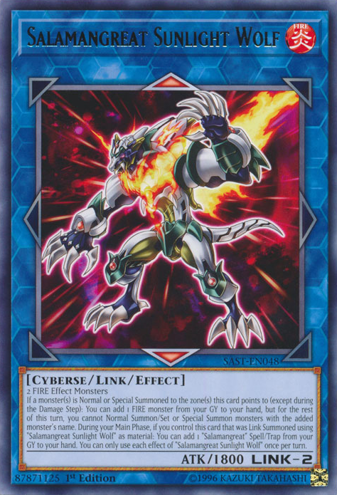 Salamangreat Sunlight Wolf [SAST-EN048] Rare Yu-Gi-Oh!