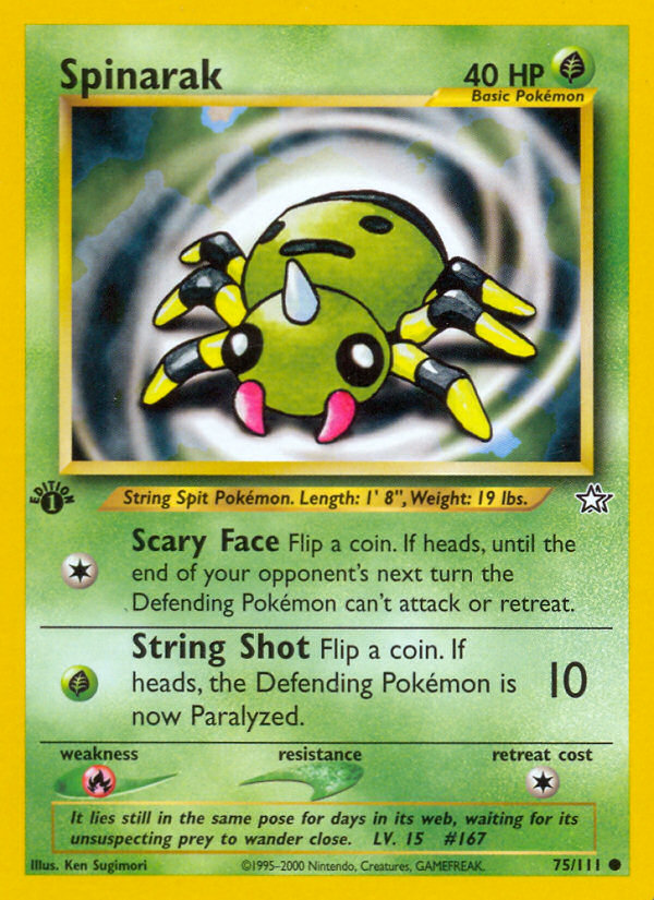 Spinarak (75/111) [Neo Genesis 1st Edition] Pokémon