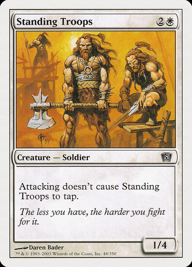 Standing Troops [Eighth Edition] Magic: The Gathering