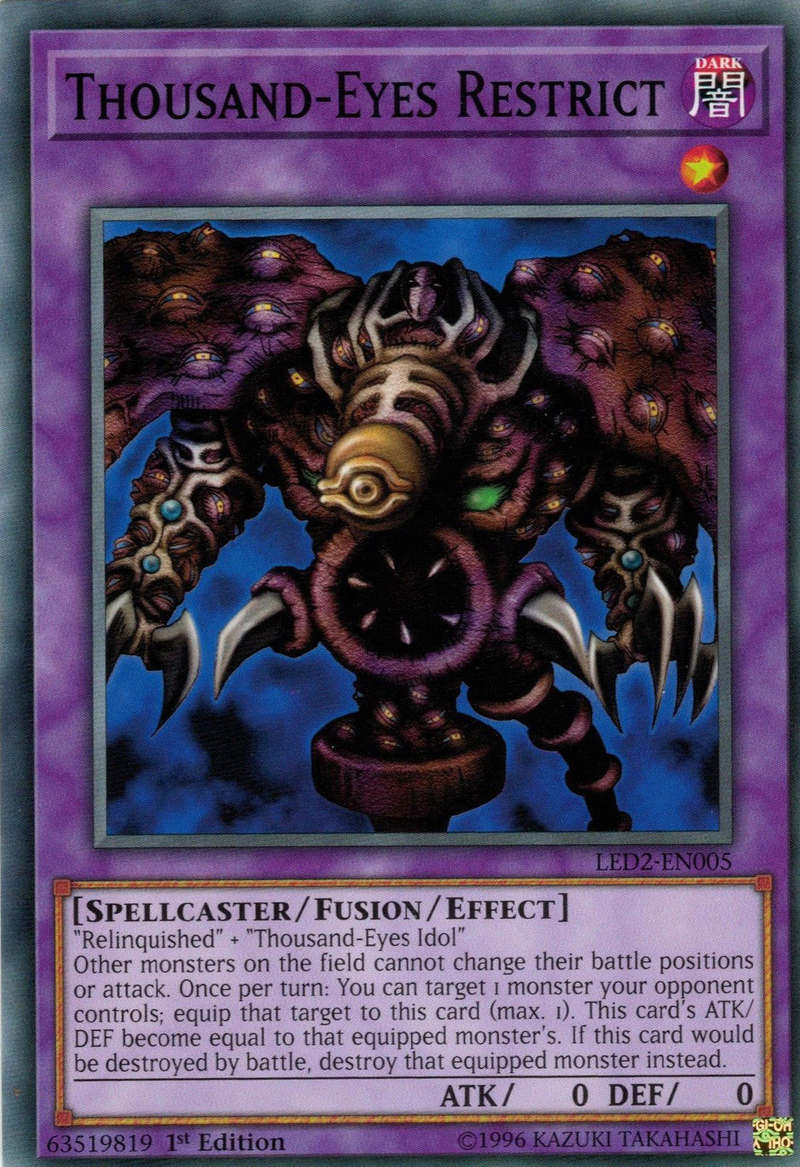 Thousand-Eyes Restrict [LED2-EN005] Common Yu-Gi-Oh!