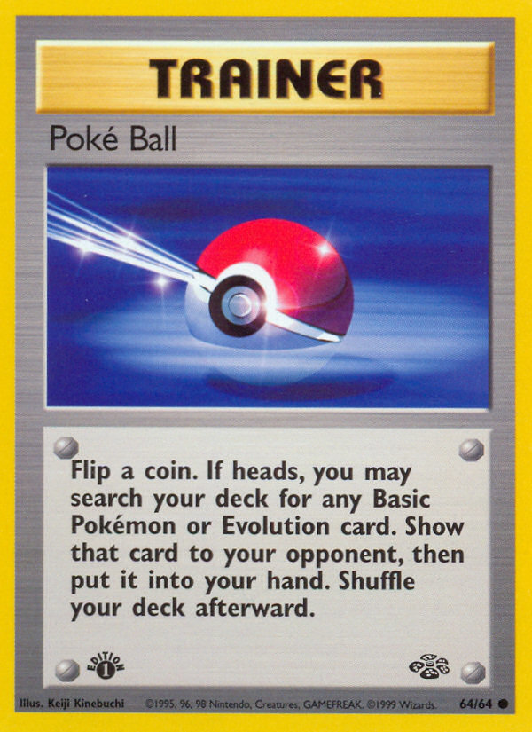 Poke Ball (64/64) [Jungle 1st Edition] Pokémon