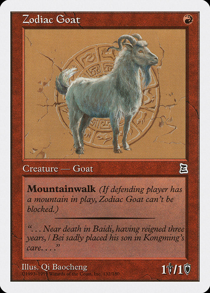 Zodiac Goat [Portal Three Kingdoms] Magic: The Gathering