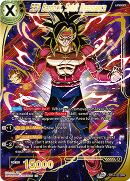 SS4 Bardock, Spirit Resonance (SPR) (BT14-122) [Cross Spirits] Dragon Ball Super