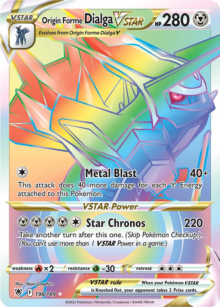 Origin Forme Dialga VSTAR (198/189) [Sword & Shield: Astral Radiance] Pokémon