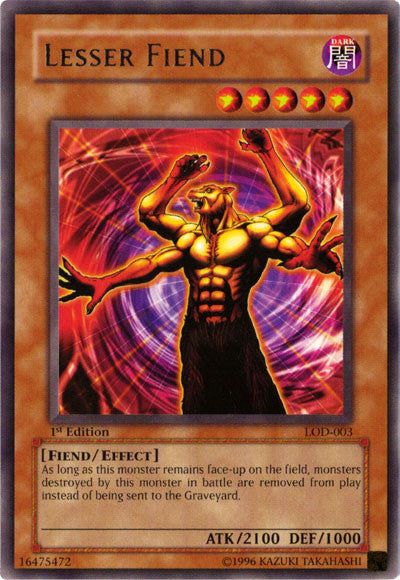 Lesser Fiend [LOD-003] Rare Yu-Gi-Oh!